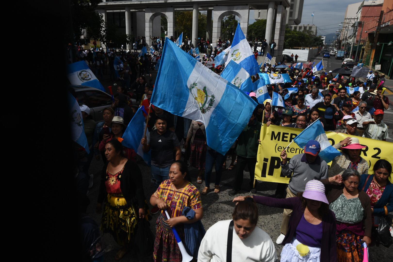 marcha de vendedores de mercados en la capital