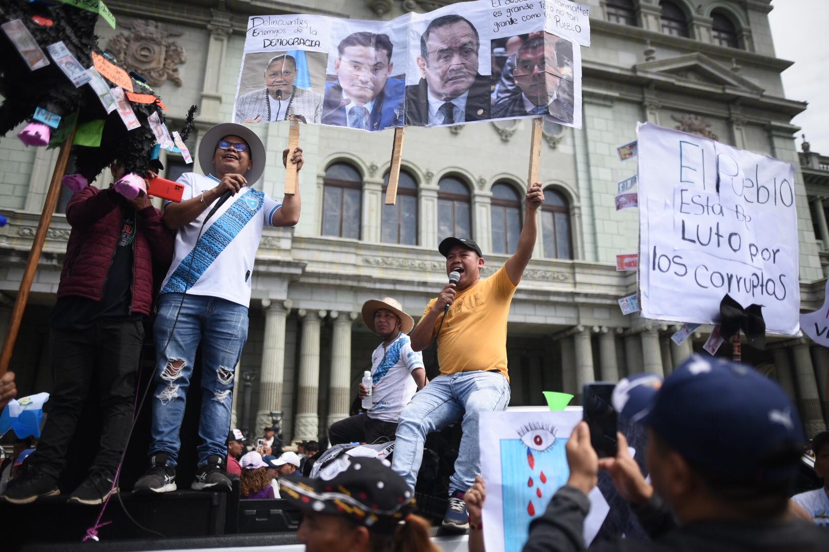 marcha de vendedores de mercados en la capital