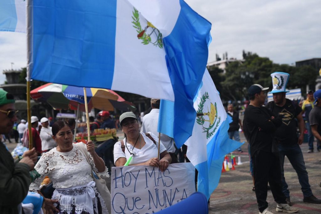 marcha de vendedores de mercados en la capital