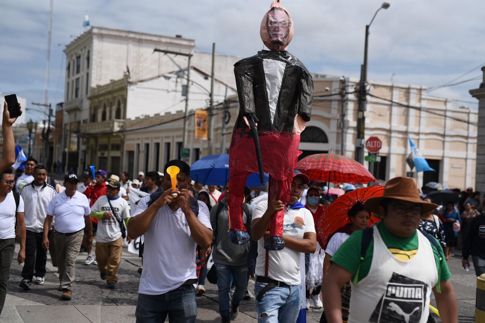 marcha de vendedores de mercados en la capital