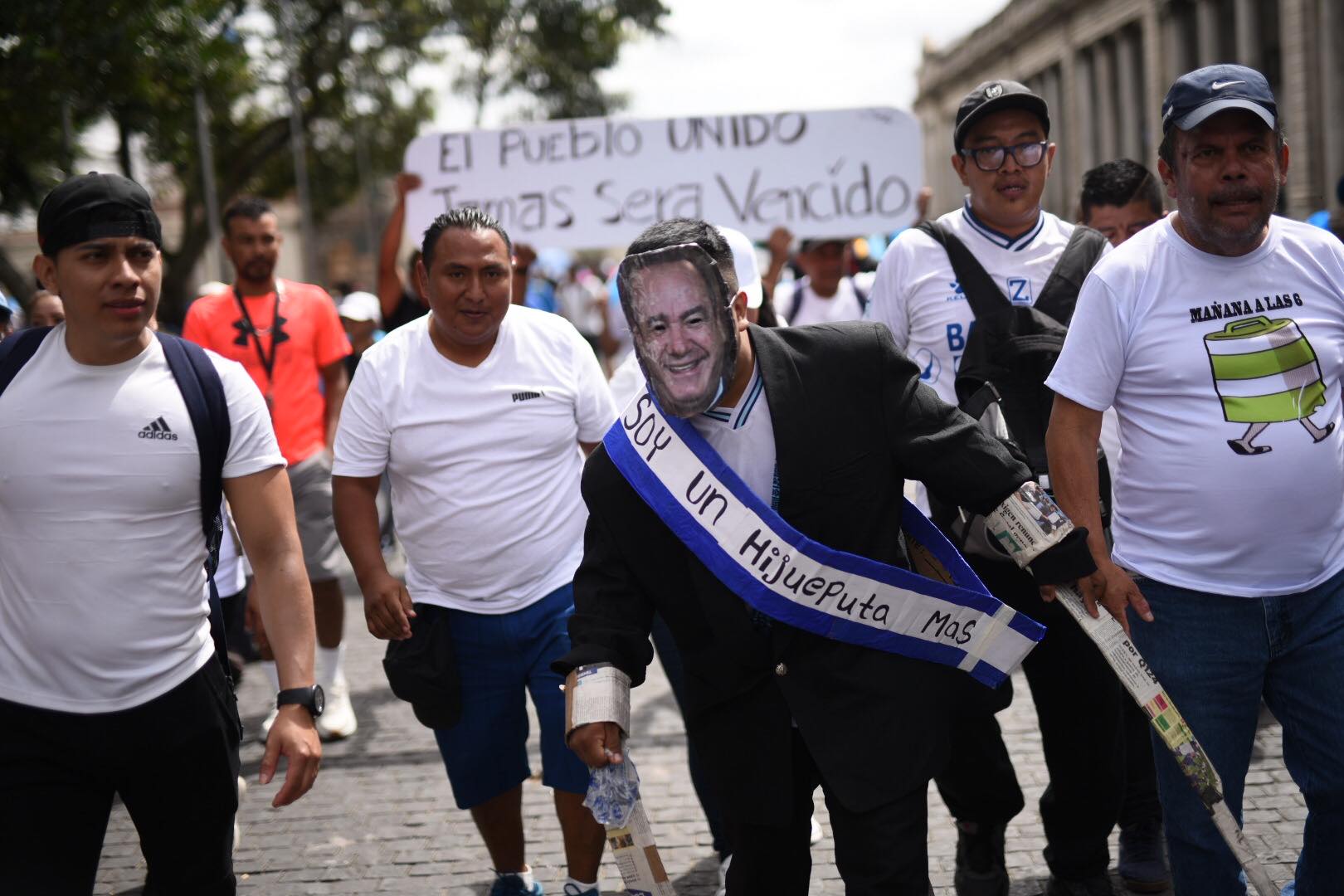 marcha de vendedores de mercados en la capital