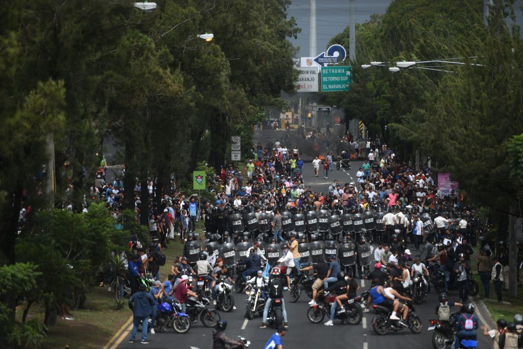 Manifestaciones en la zona 7