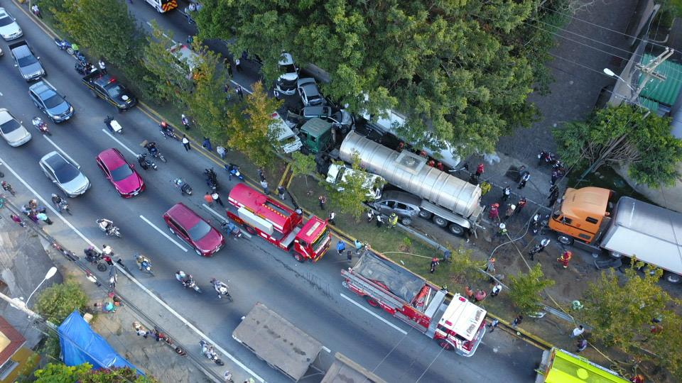 accidente en Km. 20 de ruta Interamericana