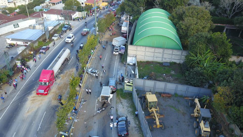 accidente en Km. 20 de ruta Interamericana