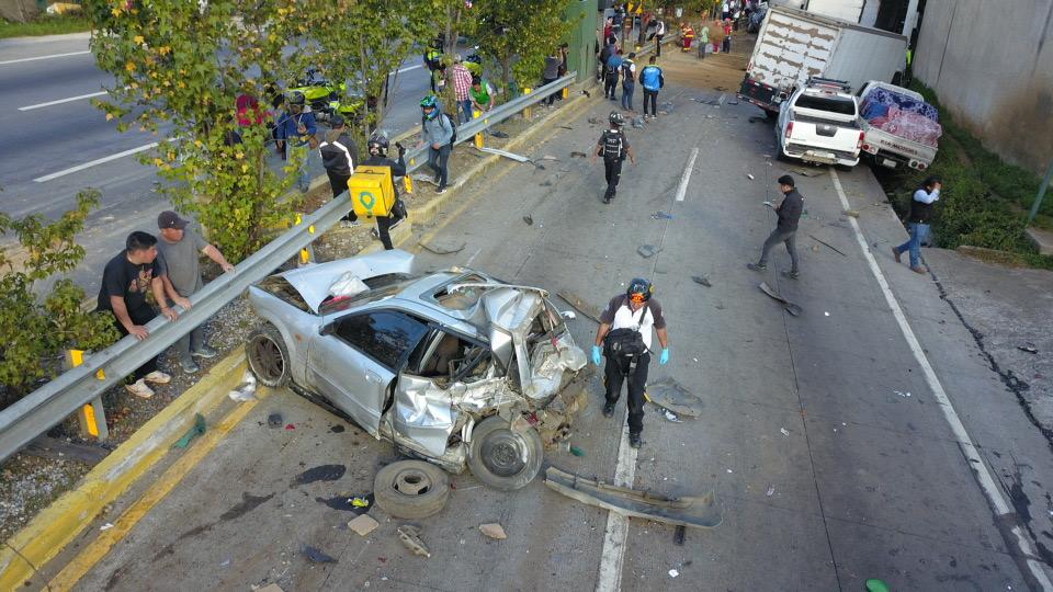 accidente en Km. 20 de ruta Interamericana