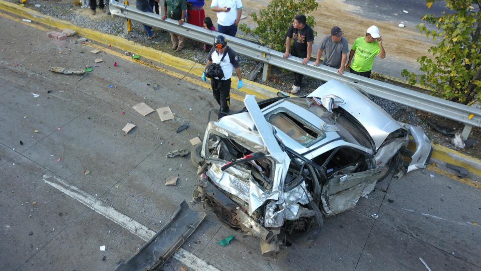 accidente en Km. 20 de ruta Interamericana