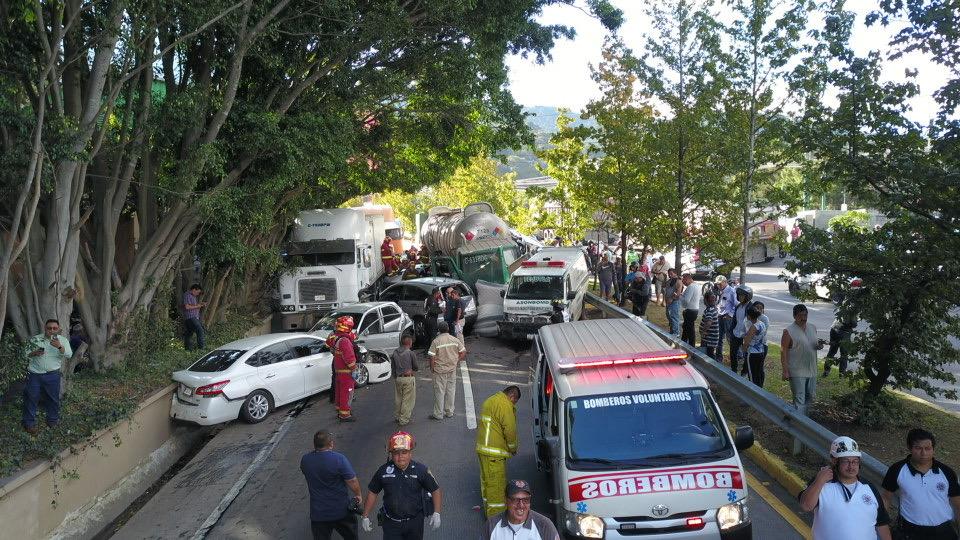 accidente en Km. 20 de ruta Interamericana