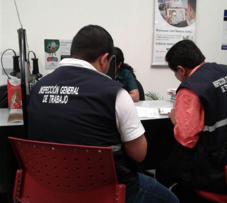 Ministerio de Trabajo realiza operativo de verificación del pago de aguinaldo