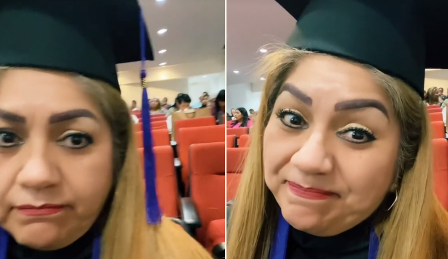 Mujer se gradúa a sus 50 años y ninguno de sus hijos asiste a la ceremonia