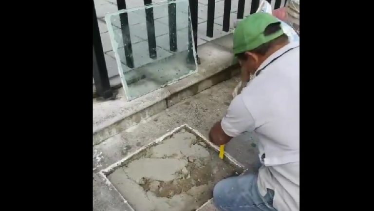 Retiran placa instalada por autoridades indígenas frente al Ministerio Público