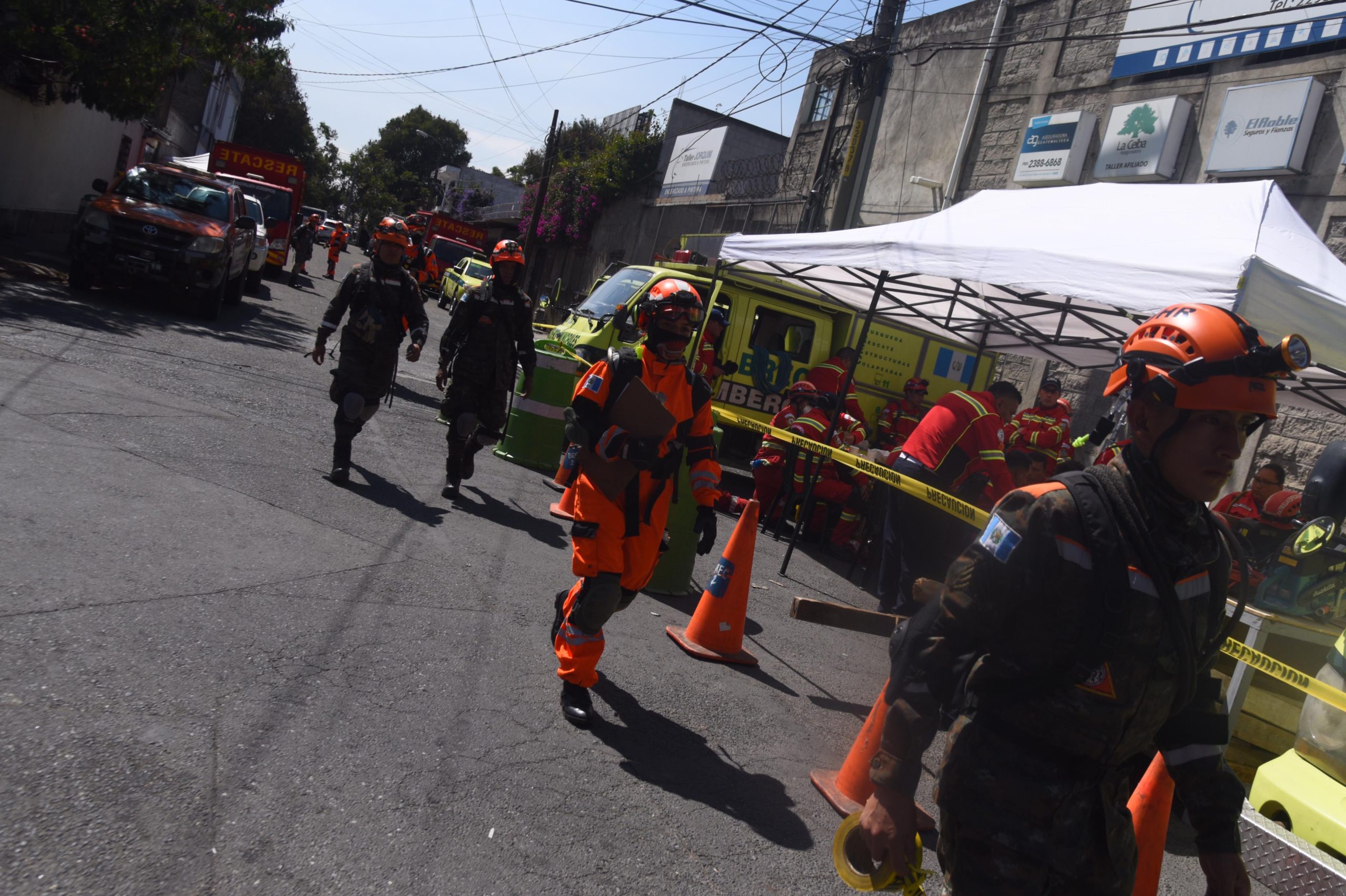 ejercicio de búsqueda y rescate en estructuras colapsadas por terremoto