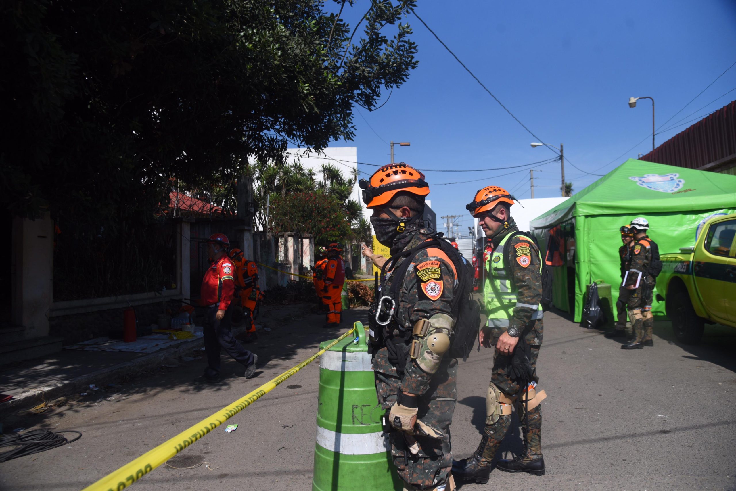 ejercicio de búsqueda y rescate en estructuras colapsadas por terremoto