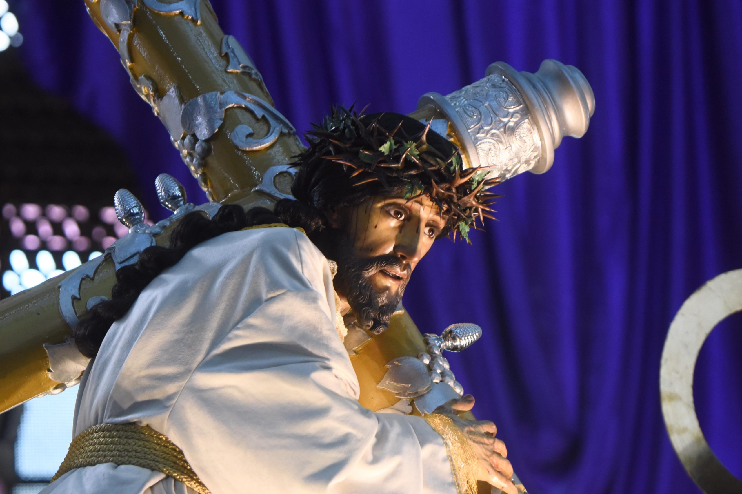 cortejo procesional de Jesús Nazareno de la Justicia del templo el Calvario