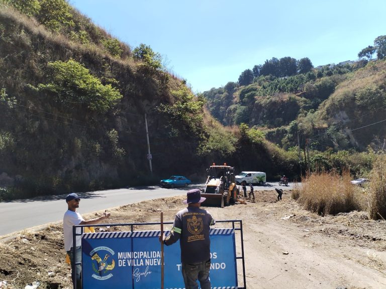 trabajos en ruta de San Cristóbal hacia ciudad Peronia