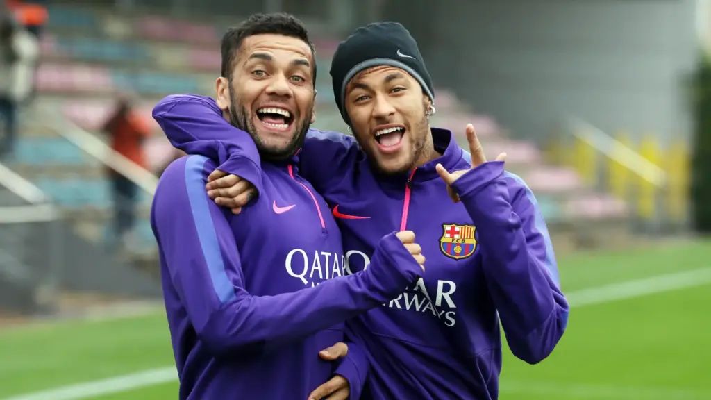 Neymar y Dani Alves