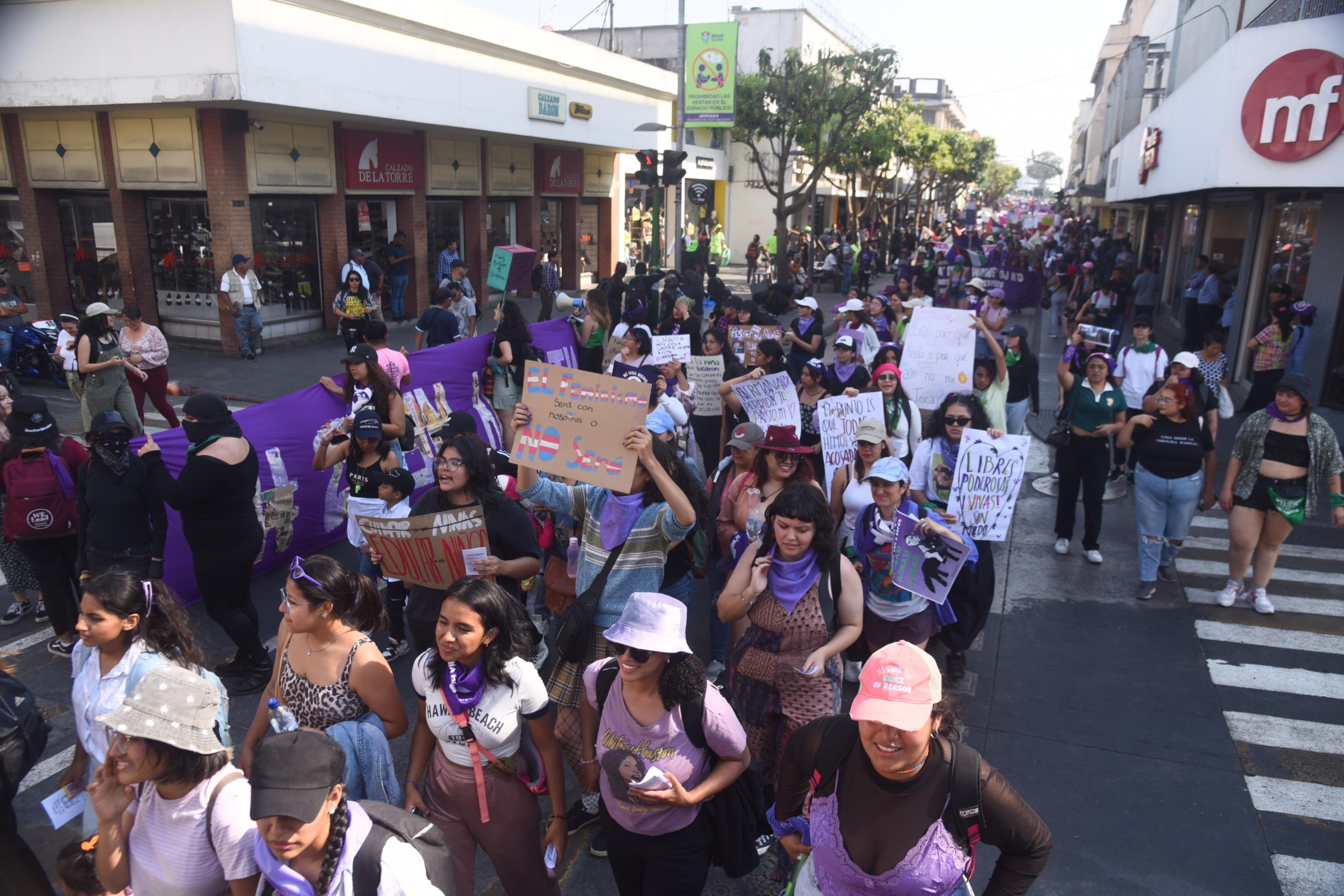 marcha por el Día de la Mujer en Guatemala, 8 de marzo de 2024