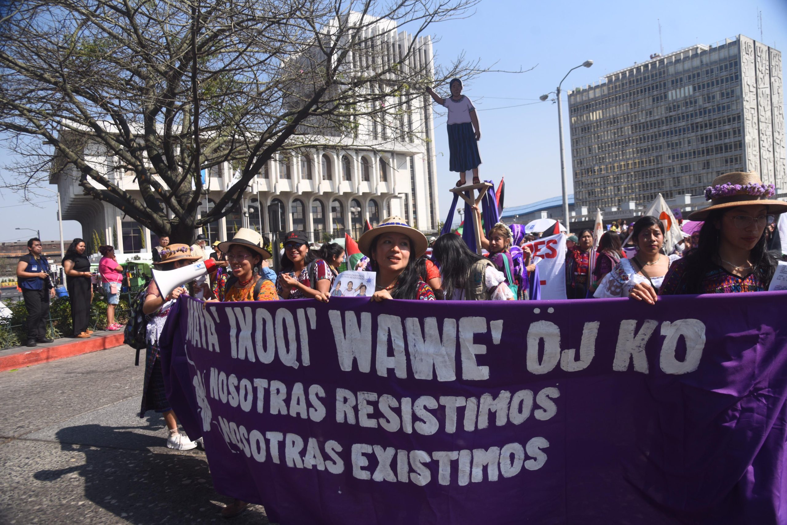 marcha por el Día de la Mujer en Guatemala, 8 de marzo de 2024