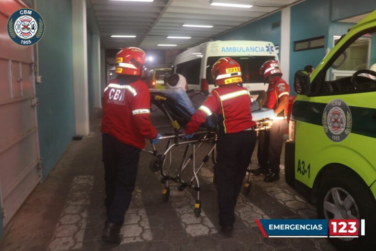 Hombre herido por bala perdida en la zona 5