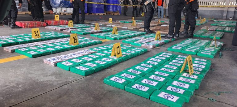 cocaína decomisada en contenedor procedente de Ecuador